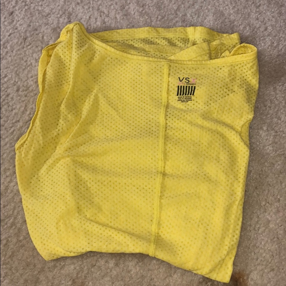 Yellow workout top